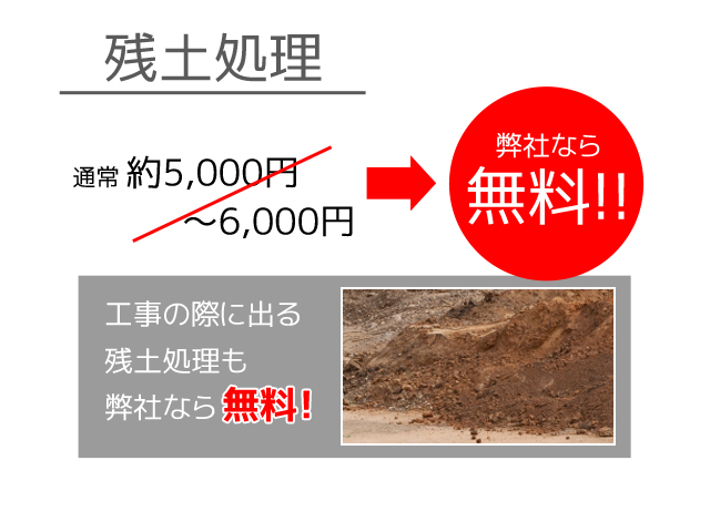 残土処理無料 残土処理無料