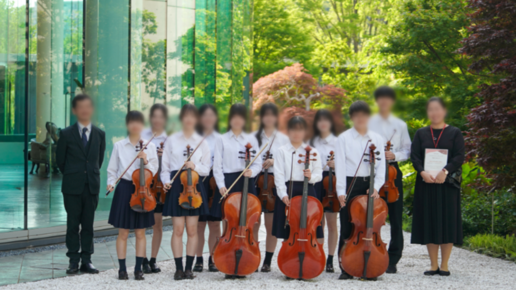 院内コンサート記念撮影