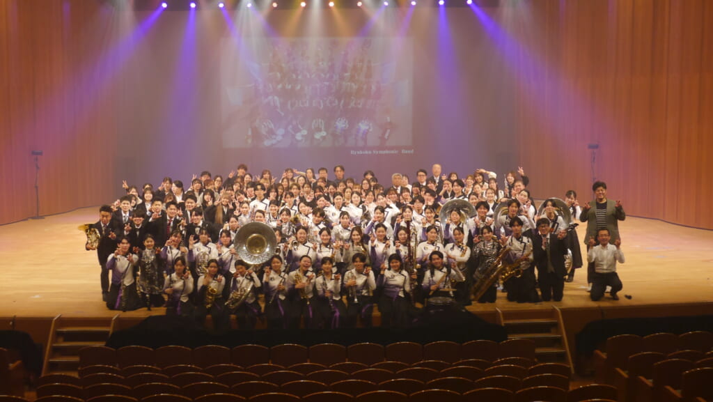 佐賀県　佐賀市　龍谷高校　吹奏楽部　第４０回　記念　定期演奏会　佐賀市文化会館　住谷美帆　先生　マーチング