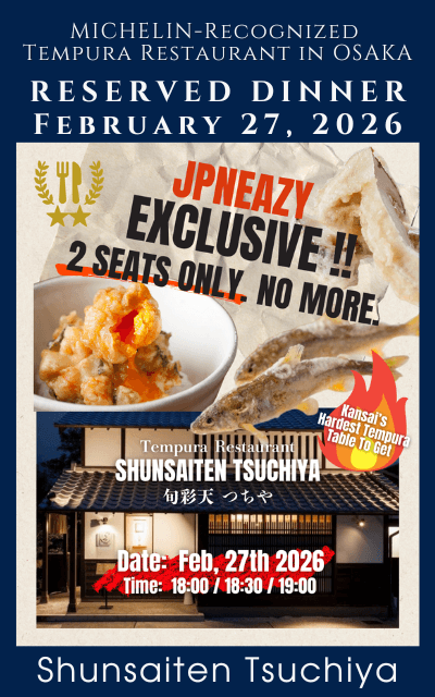 MICHELIN Tempura Tsuchiya Osaka