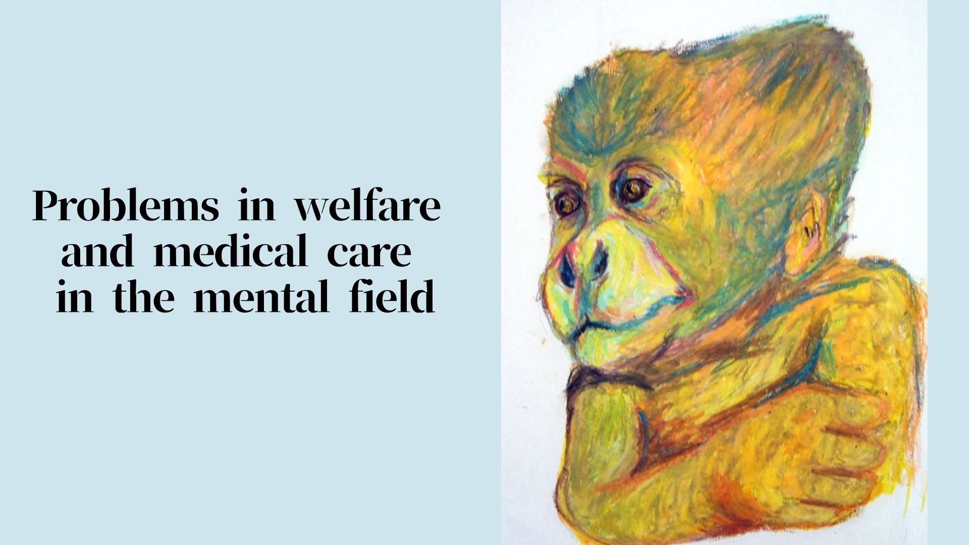 Problems in welfare and medical care in the mental field