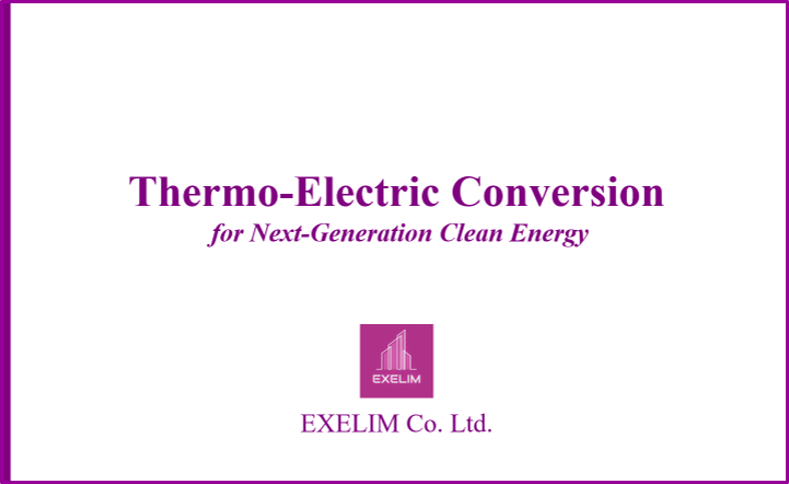 Thermo-Electric Conversion for Next-Generation Clean Energy