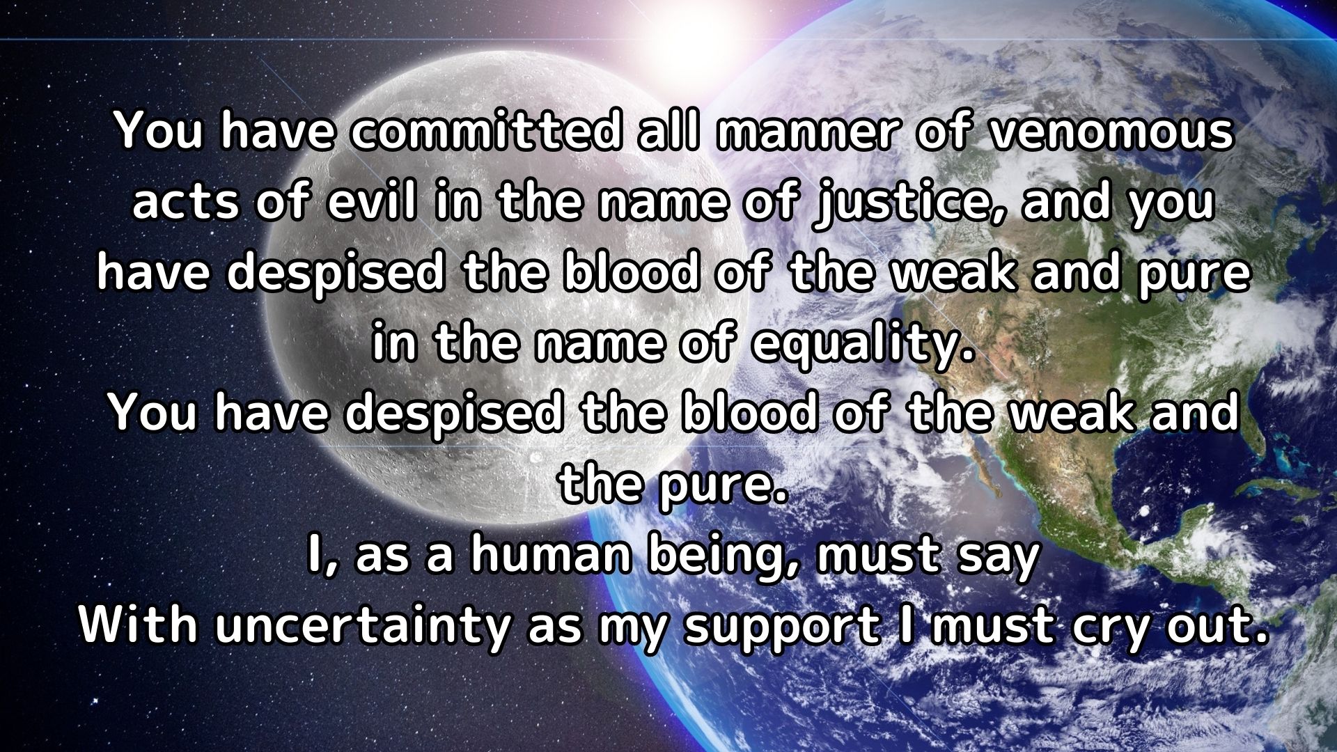 I, as a human being, must say