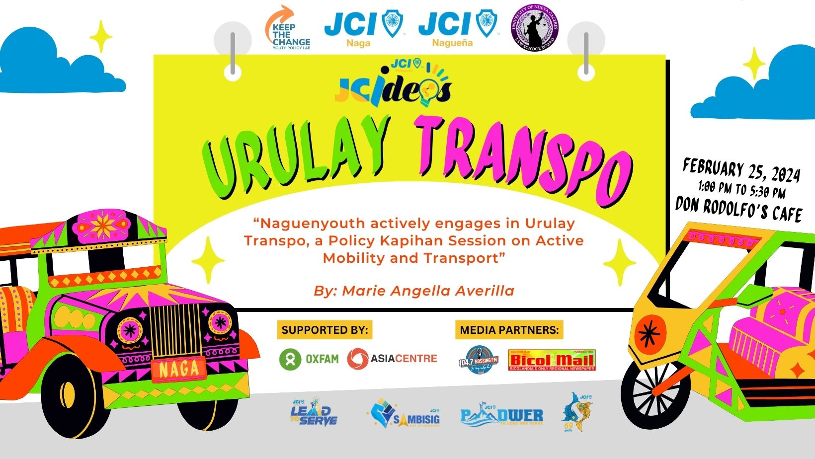 Naguenyouth actively engages in Urulay Transpo, a Policy Kapihan Session on Active Mobility and Transport