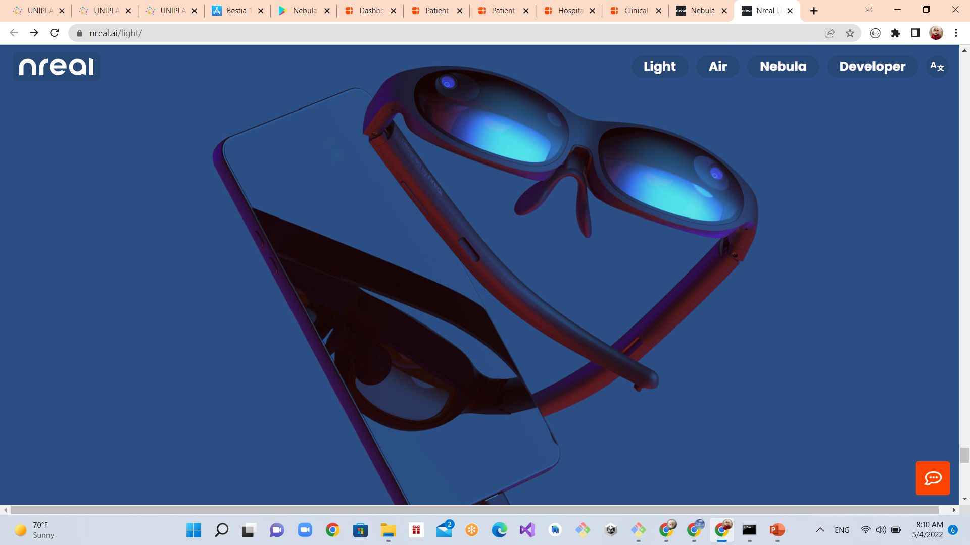 Wednesday Tech Fresh - May 04, 2022 - AR XR MR Head Movement Tracking in action with NReal Light