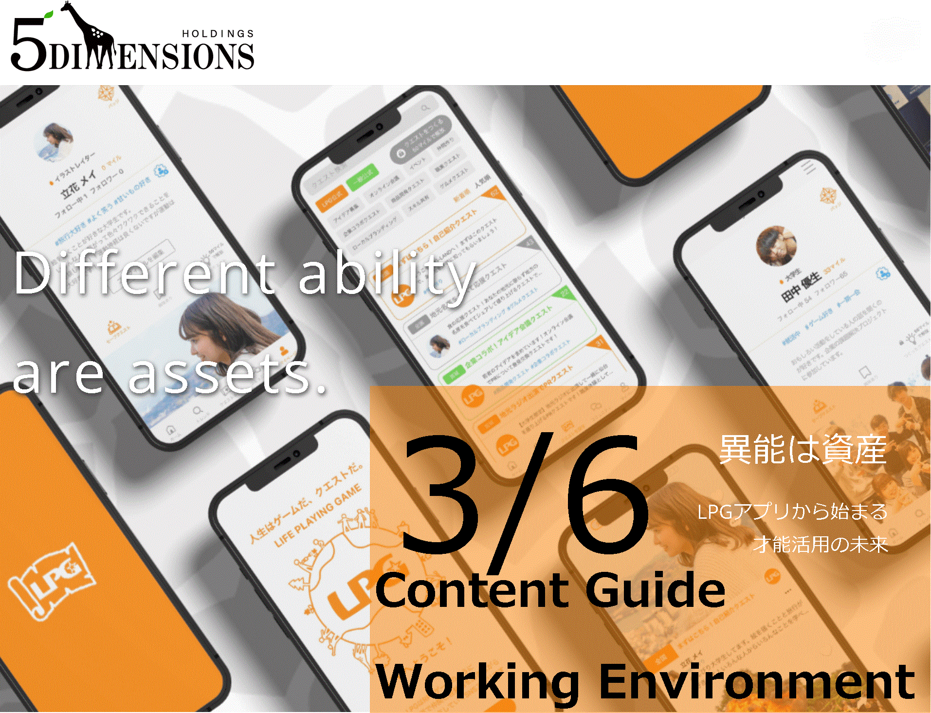 【LPG ３/6 short.ver】 -Content Guide + Working Environment- An app that enriches both work and life
