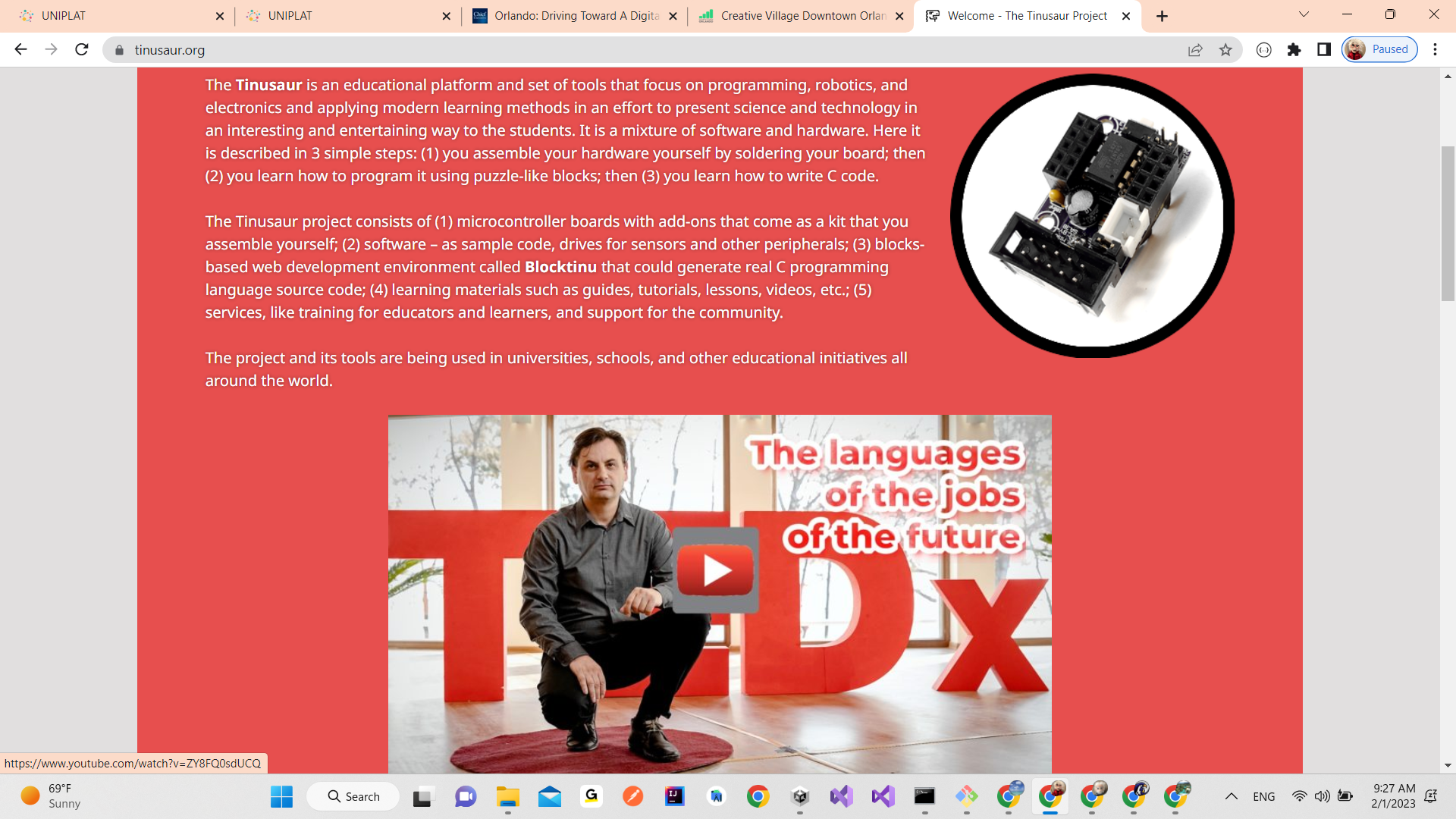 RAI 4EDUTECH - Joint Collaboration with Tinusaur