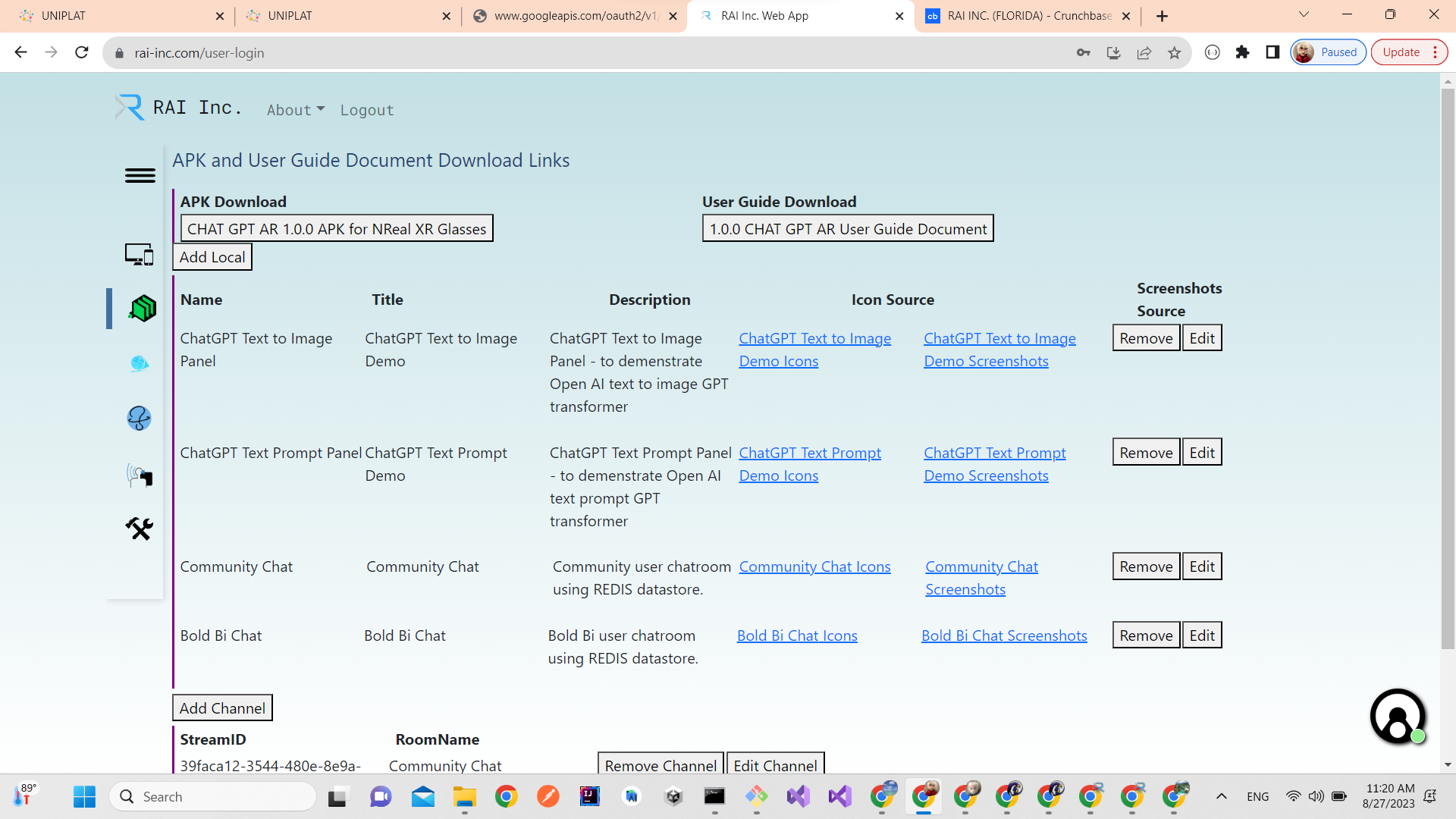 RAI INC. (FLORIDA) web site updates &amp; optimization in progress 