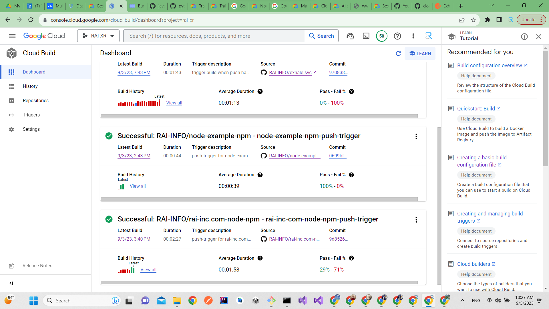quick over view of fully renovated Google Cloud Build &amp; Pipelines