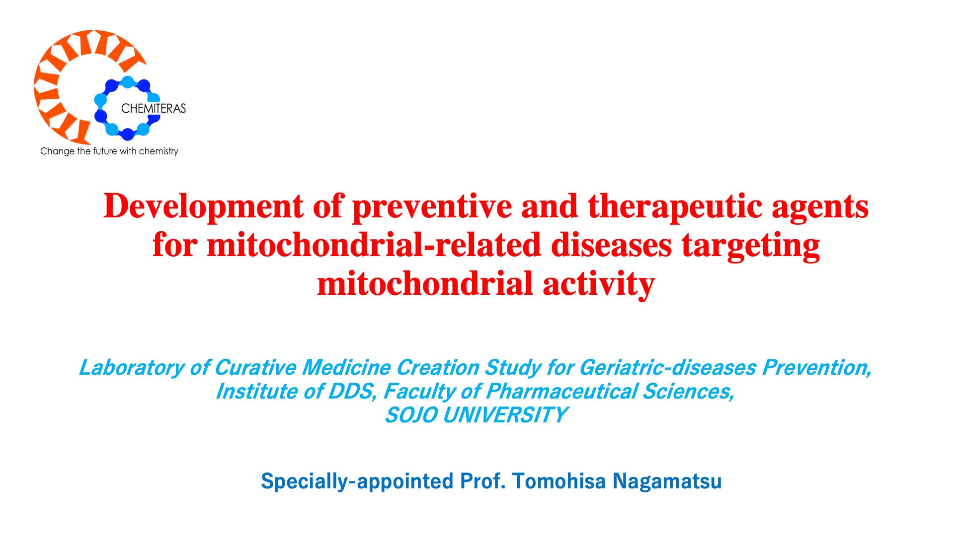 Development of preventive and therapeutic agents for mitochondrial-related diseases targeting mitochondrial activity