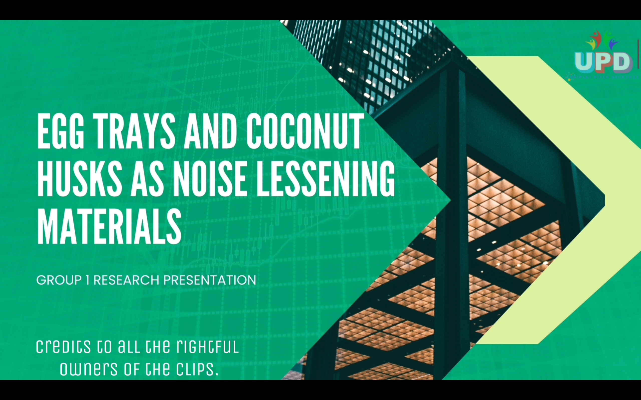 UPD 2023 | Meleah Belchez | Social Category - Noise Lessening Materials