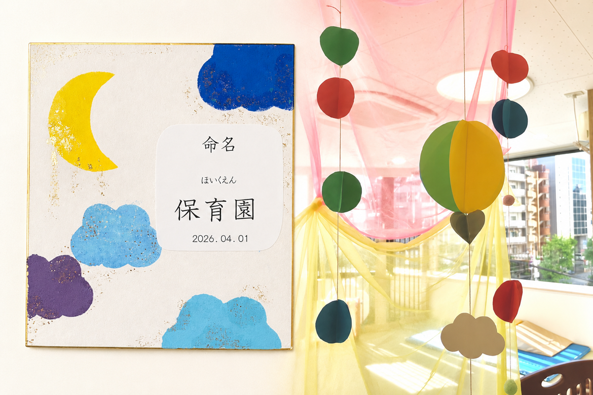 【第二南大塚園】＊12月保育イベント＊モビール＆命名書づくり