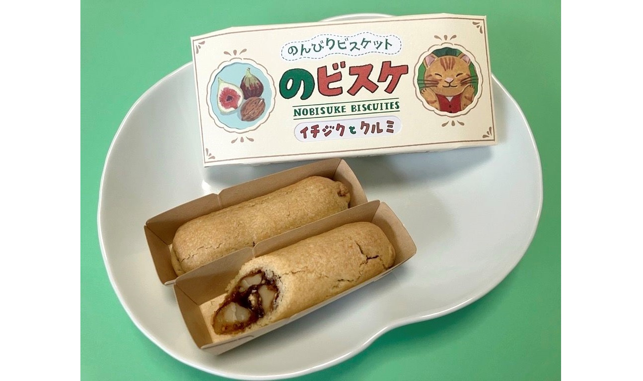 和菓子店・長門屋本店の新商品「のビスケ」が人気