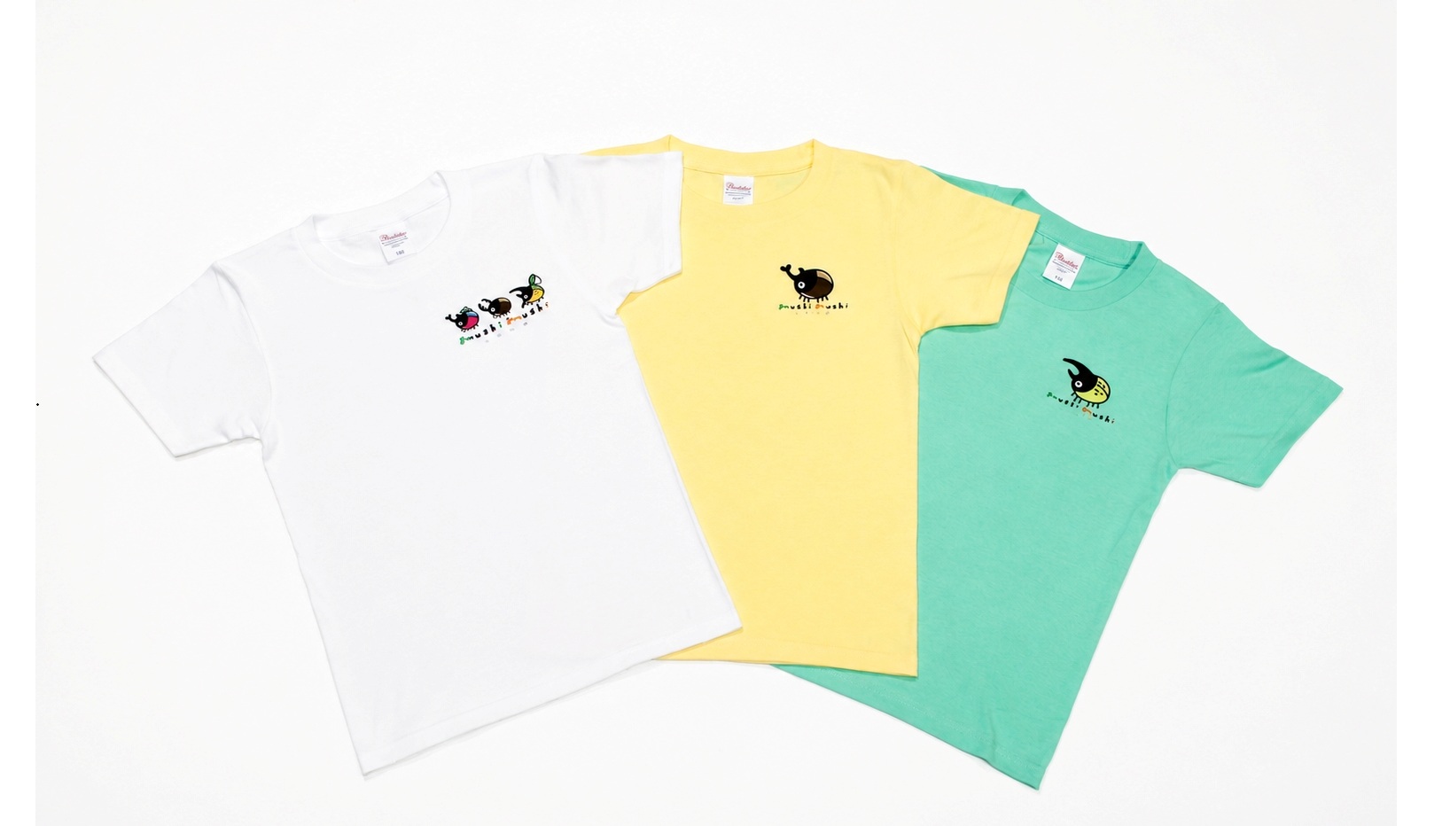 昆虫デザインＴシャツ完成　田村市常葉のムシムシランド　７月１１日から本格販売