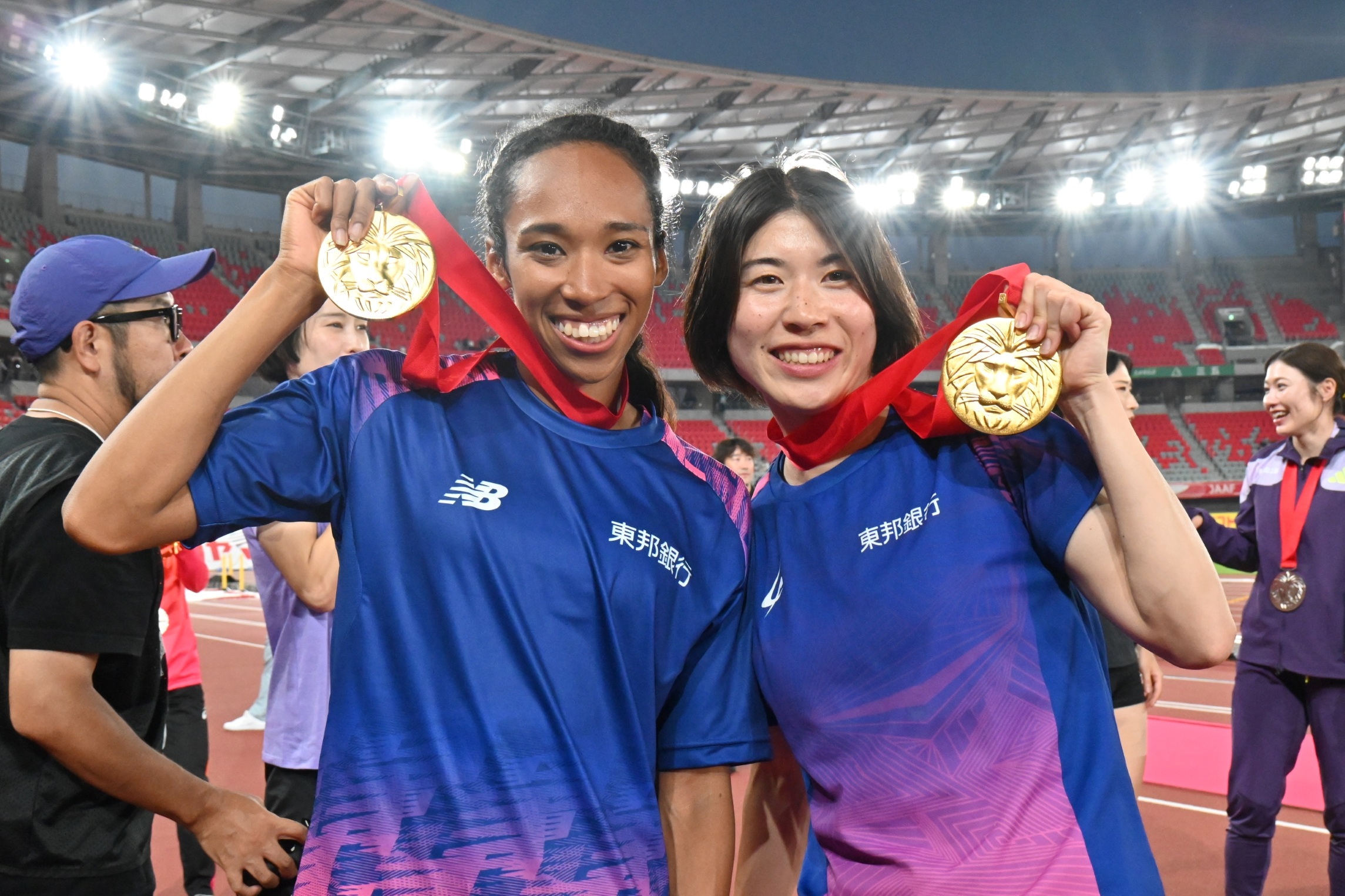 陸上日本選手権女子　４００松本、１００井戸（東邦銀行）が優勝