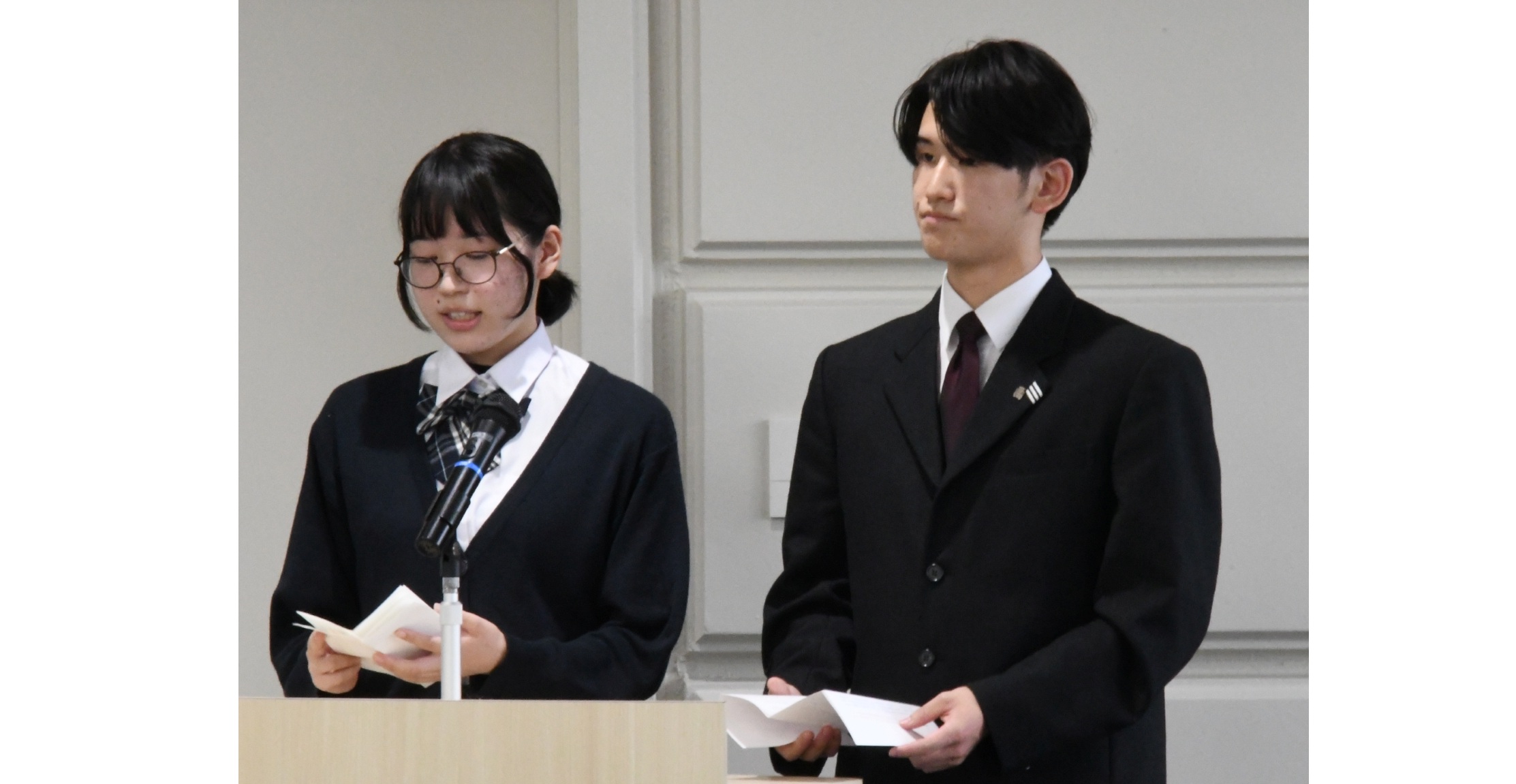 留学の高校生を壮行
