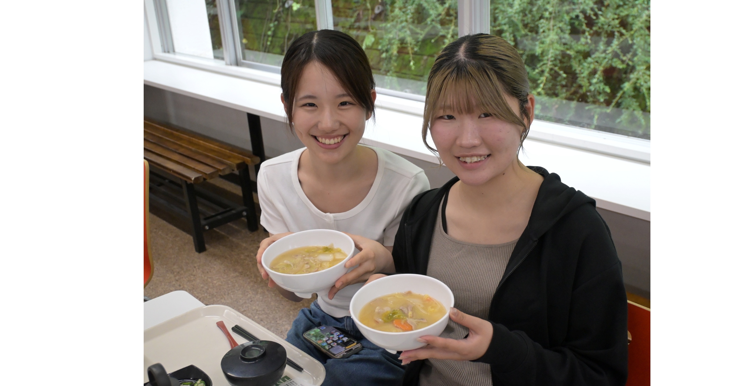 ごちそう味噌汁１０円！　福島大校友会　学生に特別価格