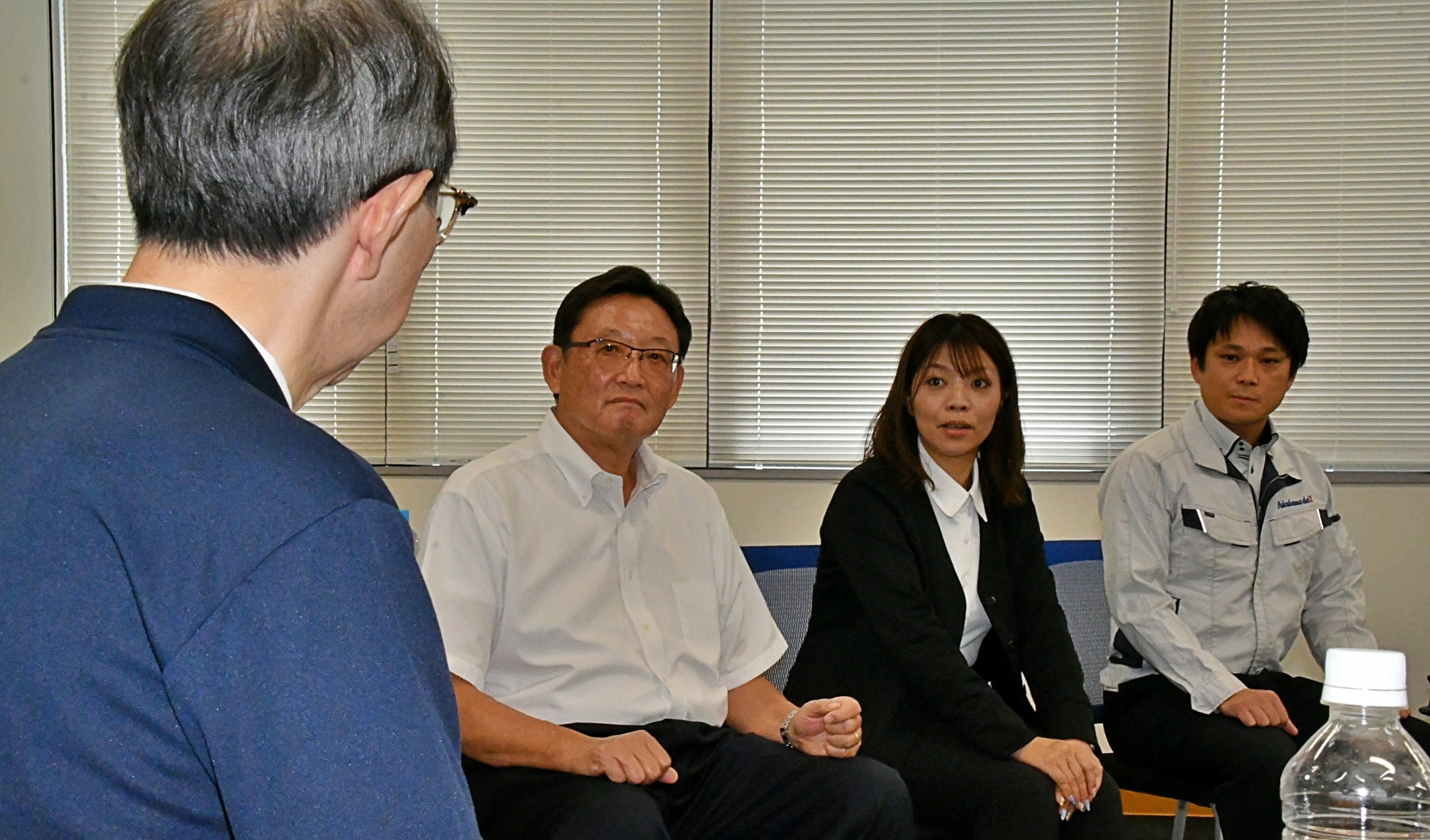 「イクボス」経営者　内堀知事と意見交換　長期労働の是正、ワーク・ライフ・バランスの推進　福浜大一建設