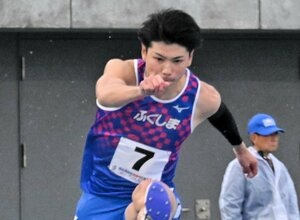 国スポ　陸上男子４００メートル障害　山内大夢（東邦銀行・若松出身）初優勝