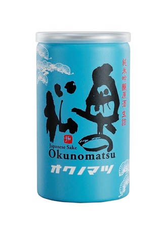 奥の松　純米吟醸原酒　生詰　缶カップ」好評