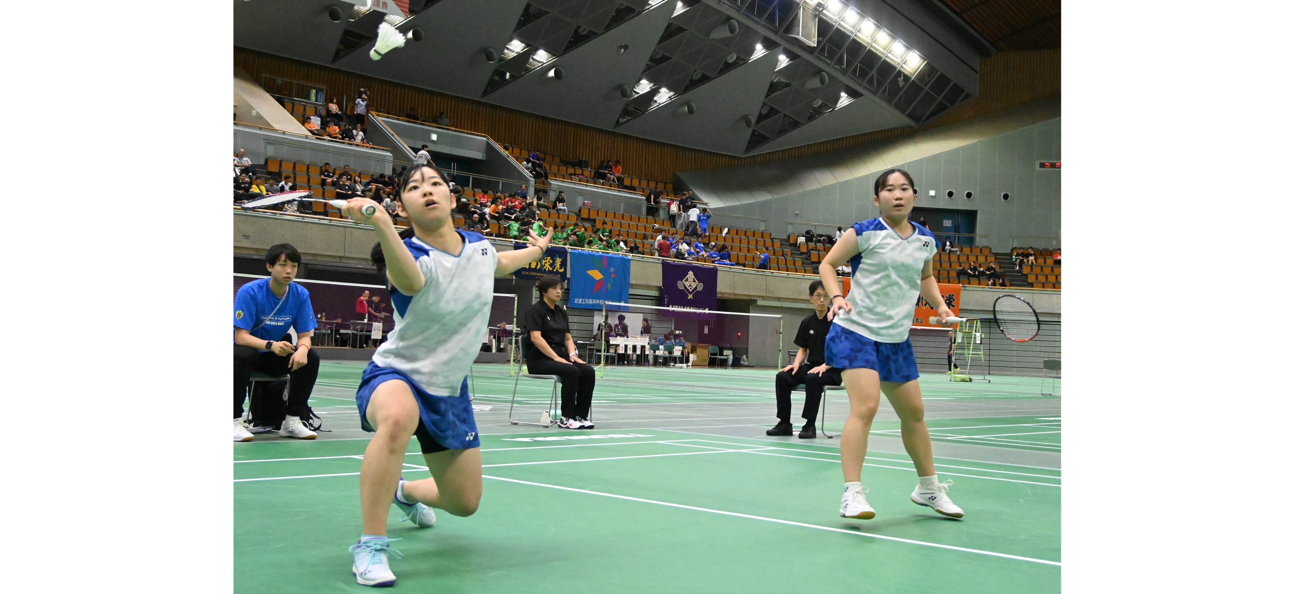 インターハイ・バド女子複　上野・伴野組（ふたば未来）優勝