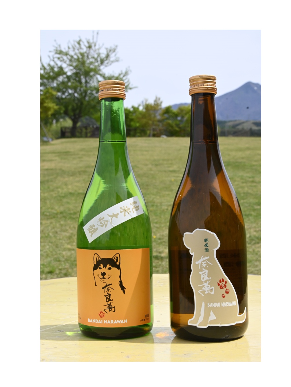 オリジナルラベル日本酒「奈良わん」発売　道の駅ばんだい
