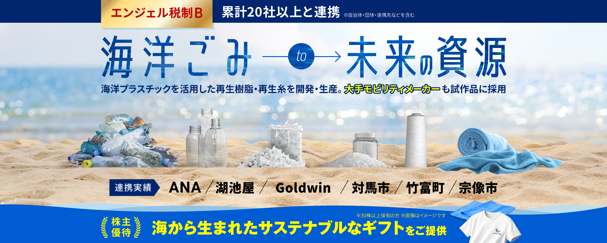 〈ANAと協業〉世界的モビリティメーカーも試作品を採用。海洋プラスチックを流通可能な再生素材として循環させる「オーシャンクラス」