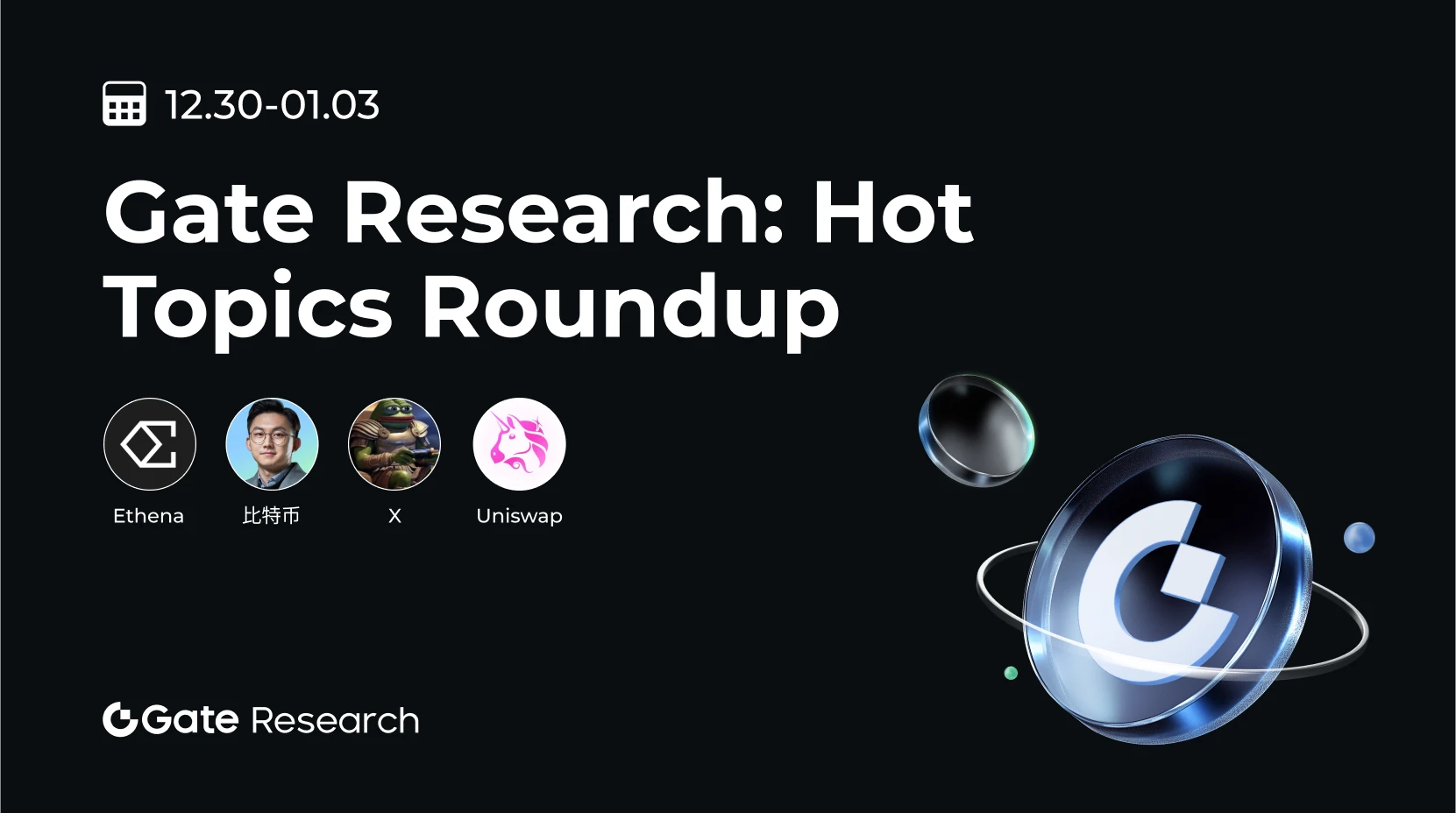 Gate 研究院:热点汇总(12.30-01.03)