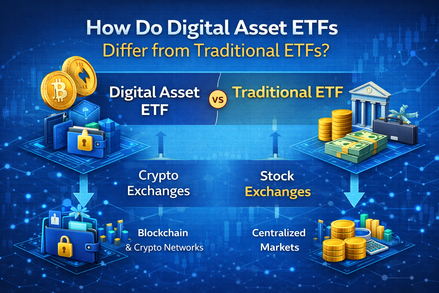 Qual é a diferença entre ETFs de ativos digitais e ETFs tradicionais? Uma análise estrutural e de lógica de mercado