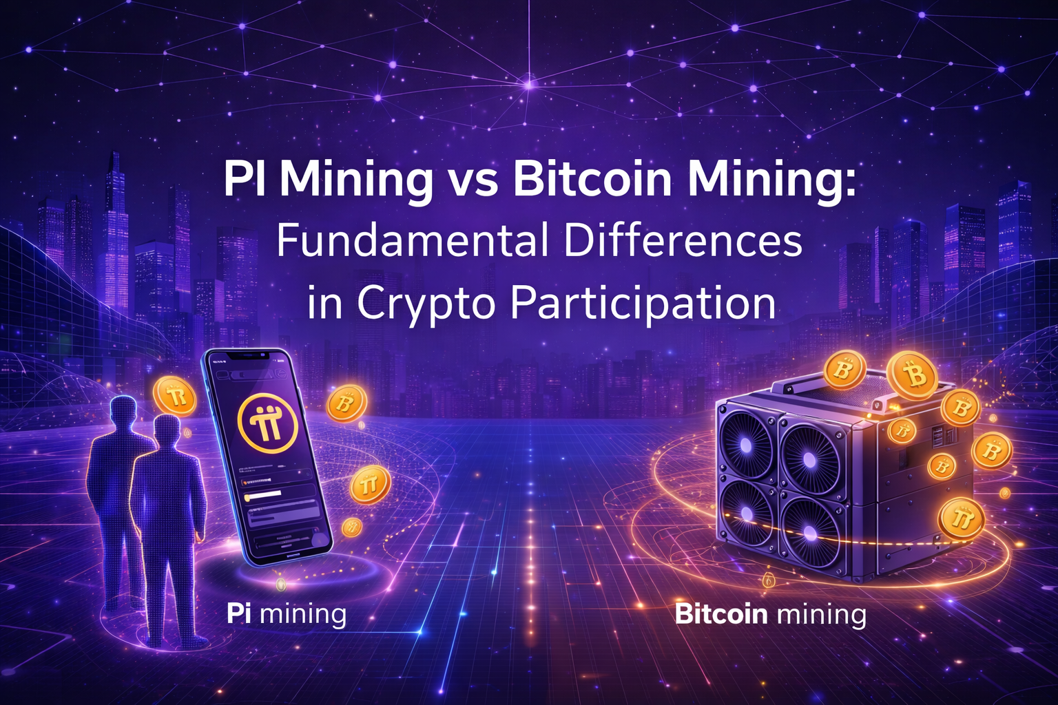 PI 币挖矿 vs BTC 挖矿：两种加密网络参与路径的根本差异