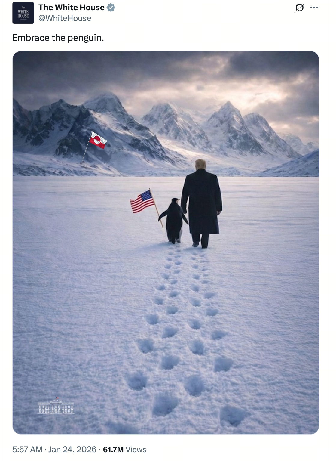 2026 Solana Meme PENGUIN White House Tweet