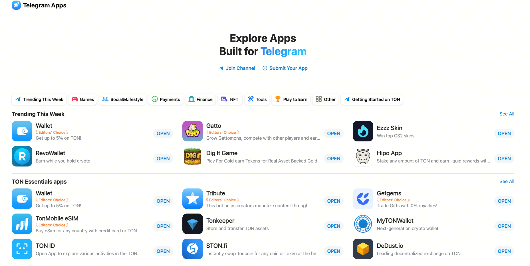 2026 Telegram Popular App Store Screenshot