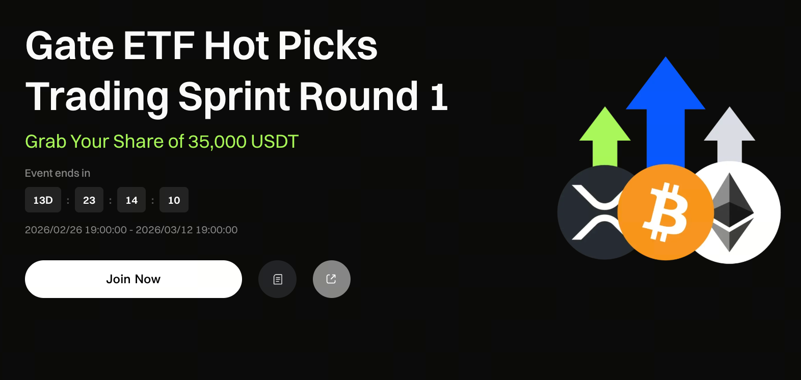 Gate ETF Hot Picks Trading Sprint Season 1 Launch: Compete for Up to 500 USDT Gate ETF Hot Picks Trading Sprint Season 1 Launch: Compete for Up to 500 USDT