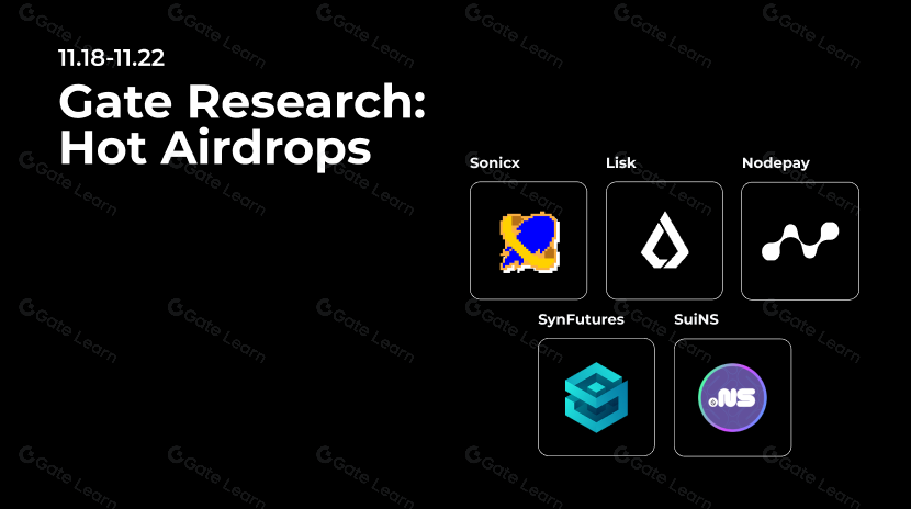gate 研究：熱門空投（11.18 - 11.22）