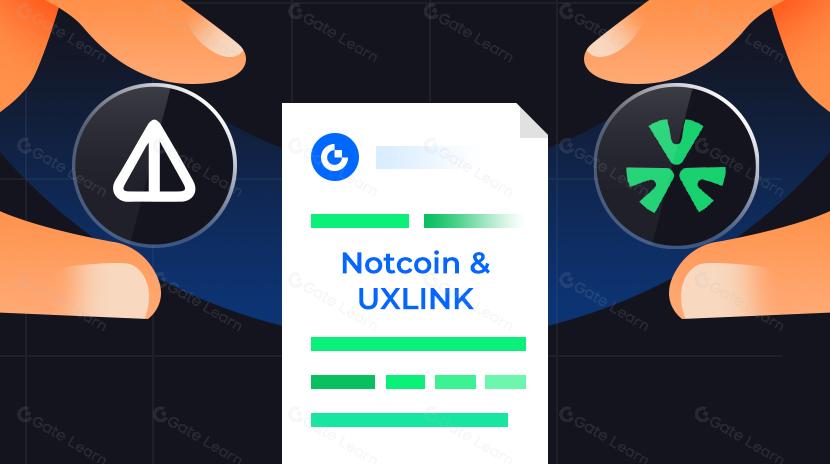 Notcoin & UXLINK: Comparação de dados de na rede da adoção em massa