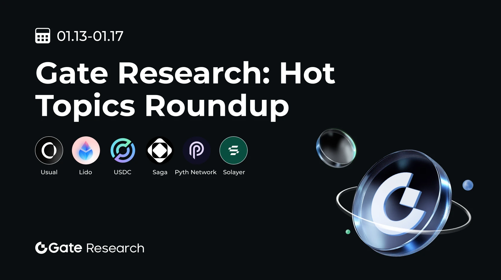 Gate 研究院：热点汇总（01.13-01.17)