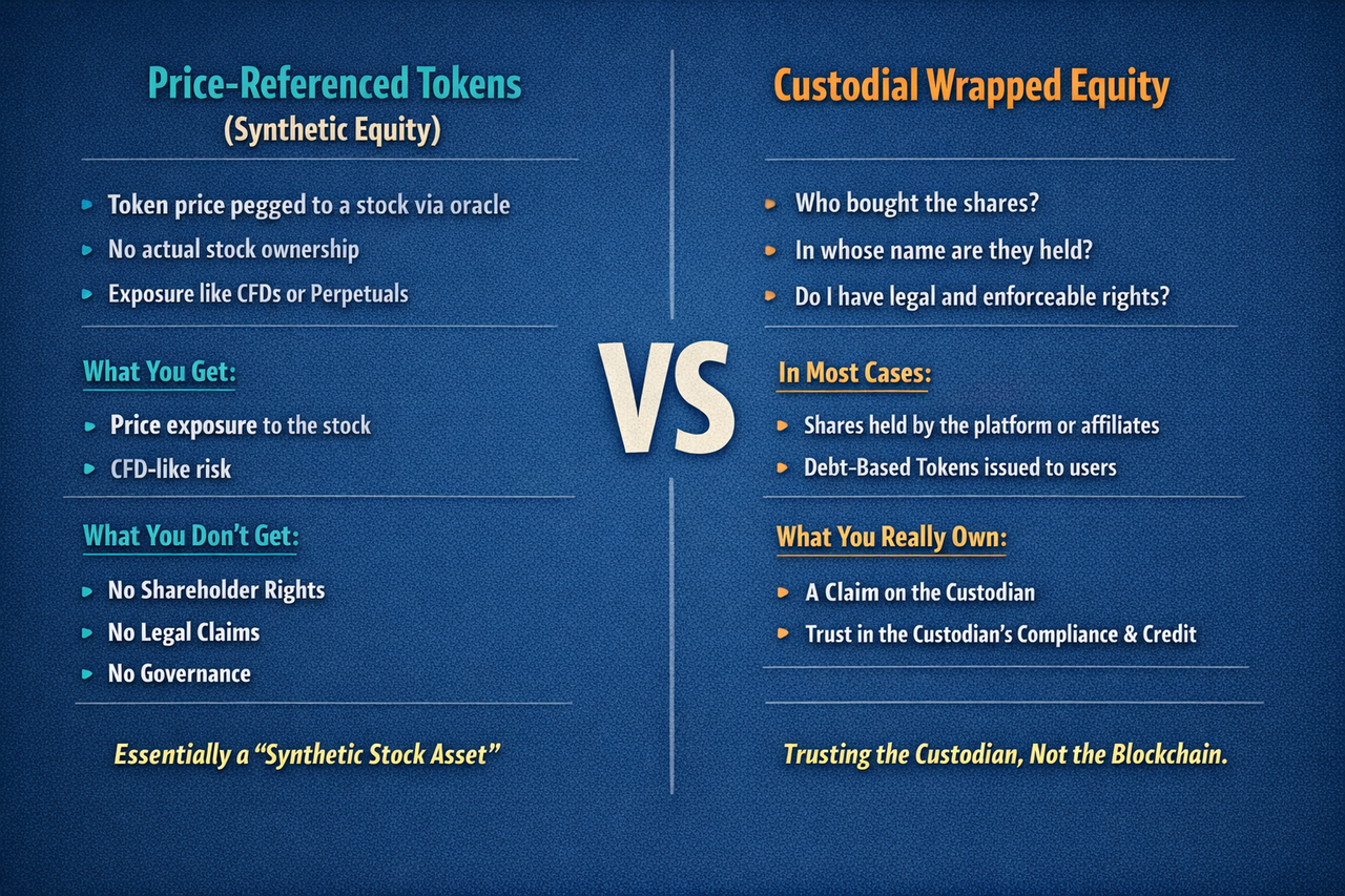 Two Basic Types of Tokenized Stocks