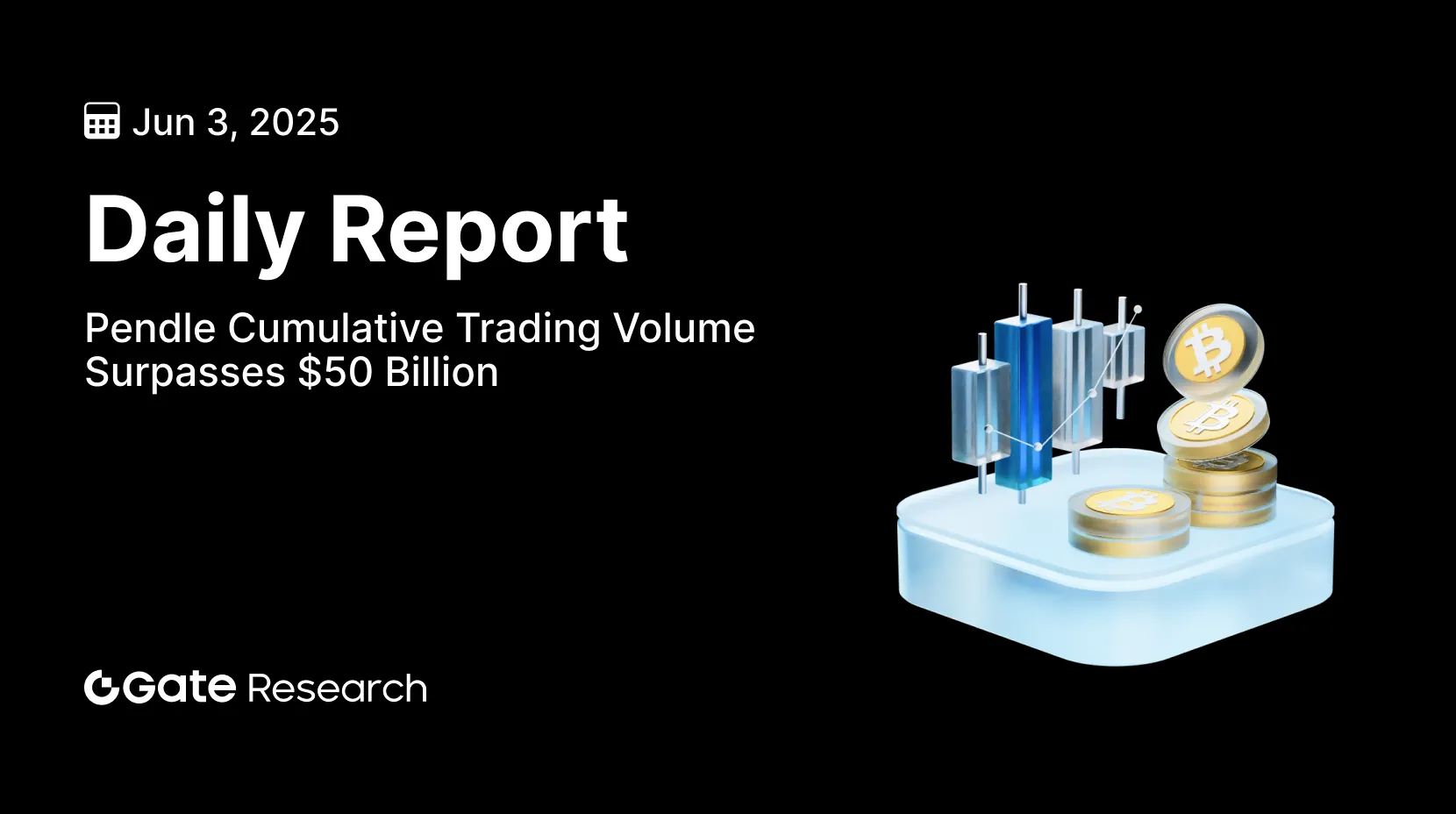 Gate 研究院:Pendle 累计交易量突破 500 亿美元|CreatorBid 代币 BID 近 3 日接近翻倍