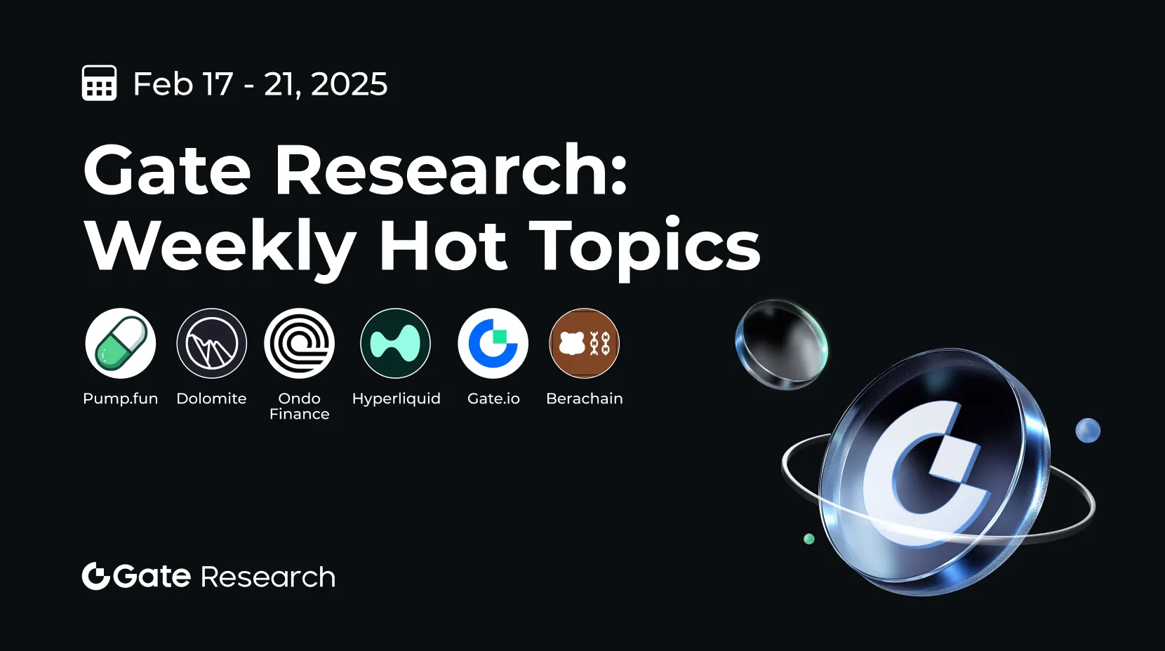 Gate Research: Weekly Hot Topics（February 17-21, 2025)