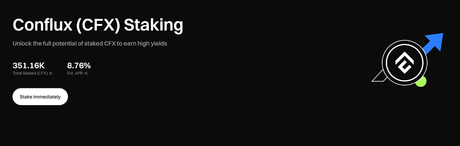 Service de staking CFX officiellement lancé