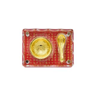 金碗匙藏金擺件
