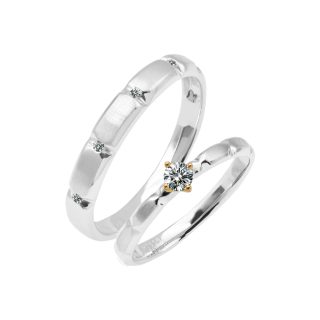 白晝之戀(男女鉑金對戒)