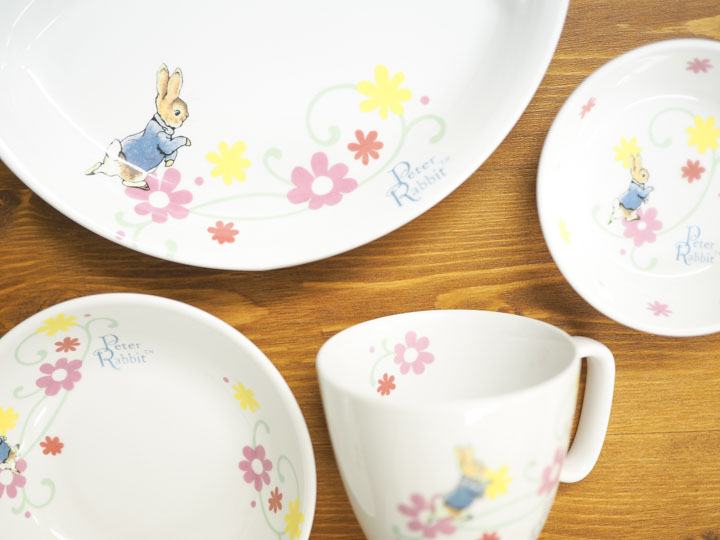 ピーターラビットの食器4点セット | おぎそのプレゼント・ギフト通販