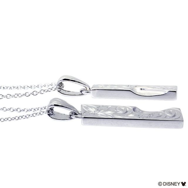 ディズニー ペアネックレス ハワイアンジュエリー ハート プレート ミッキー Lara Christie ララクリスティー Tanp タンプ