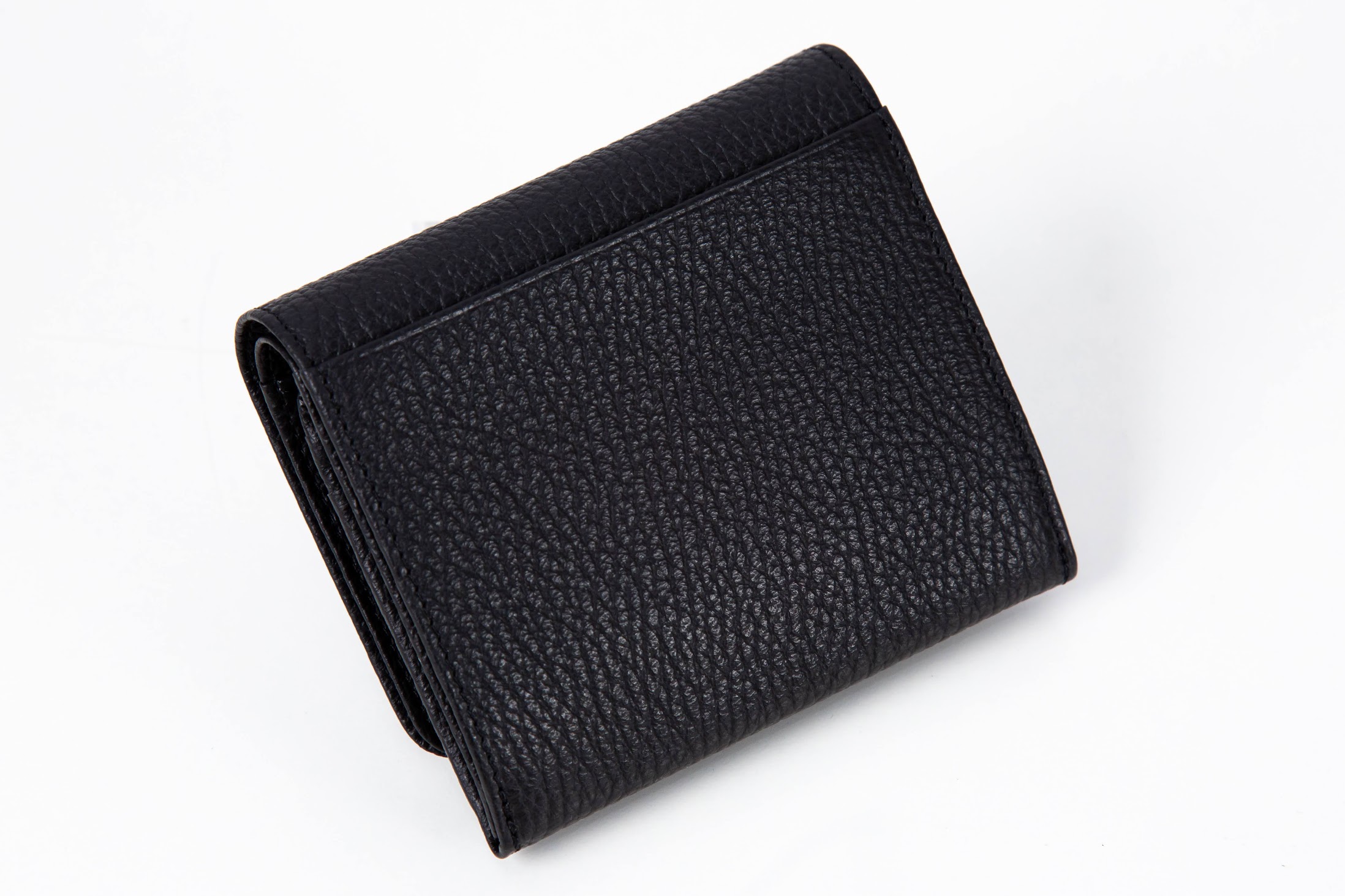 未使用✨CLATHAS クレイサス 二つ折り財布 かぶせ ブラック ラデュレ クレイサス 財布 二つ折り CLATHAS 折り財布 BOX型小銭入れ 本革