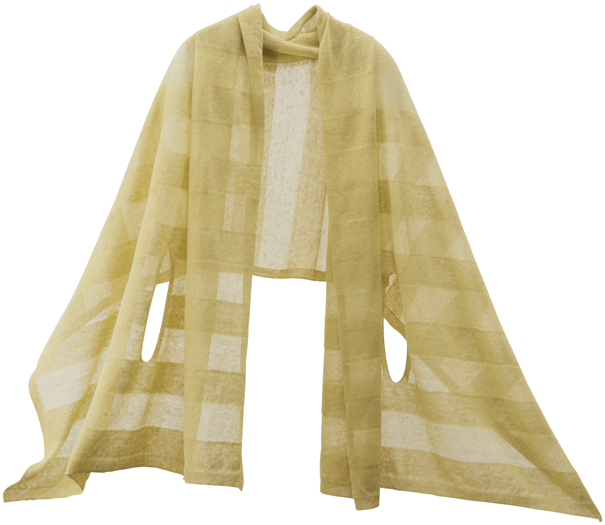 nico ストールポンチョ 涼しい夏の麻 透けるボーダー | mino（ミノ）の