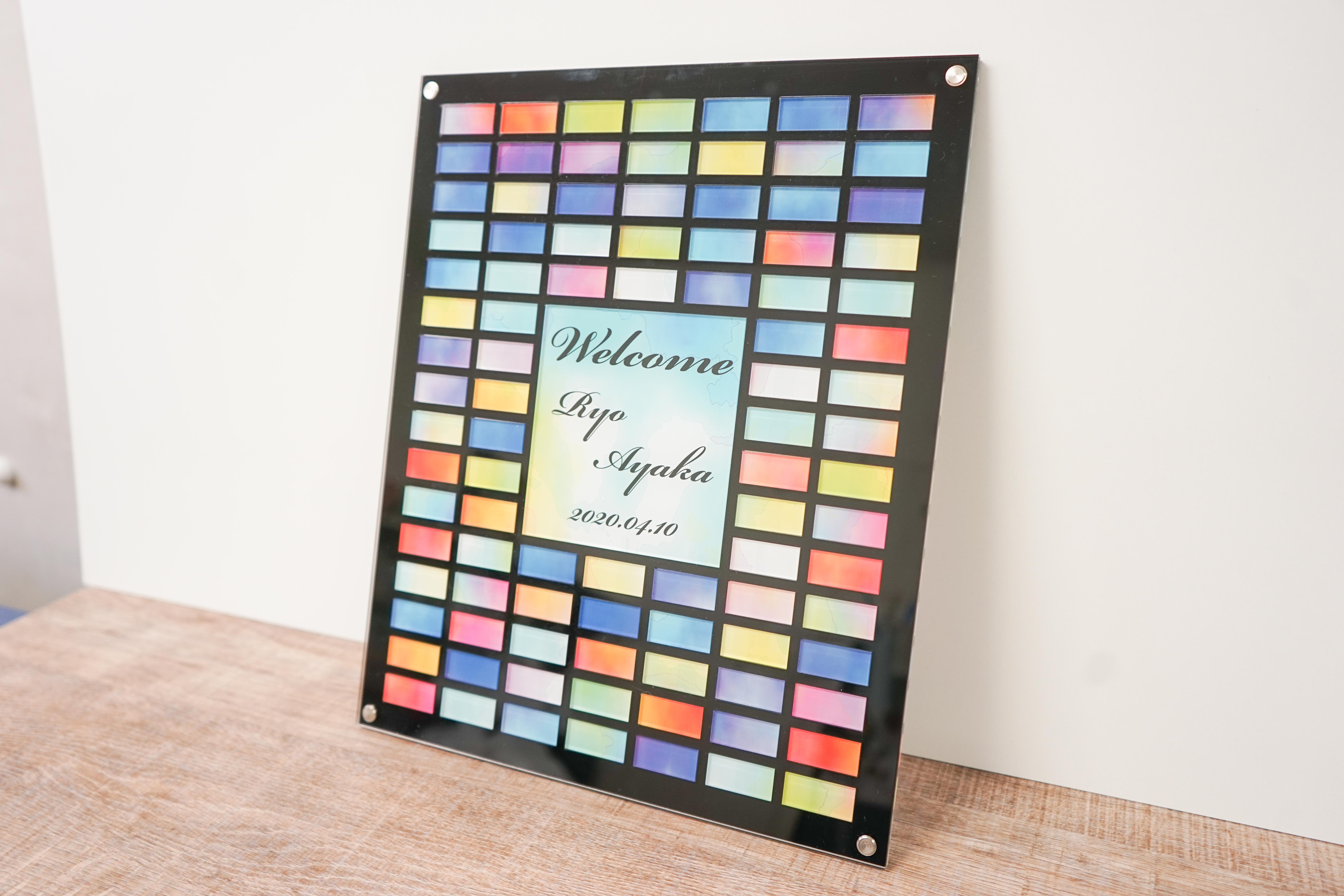 マーブルグラデーション ゲスト参加型ウェルカムボード | Kala Craft