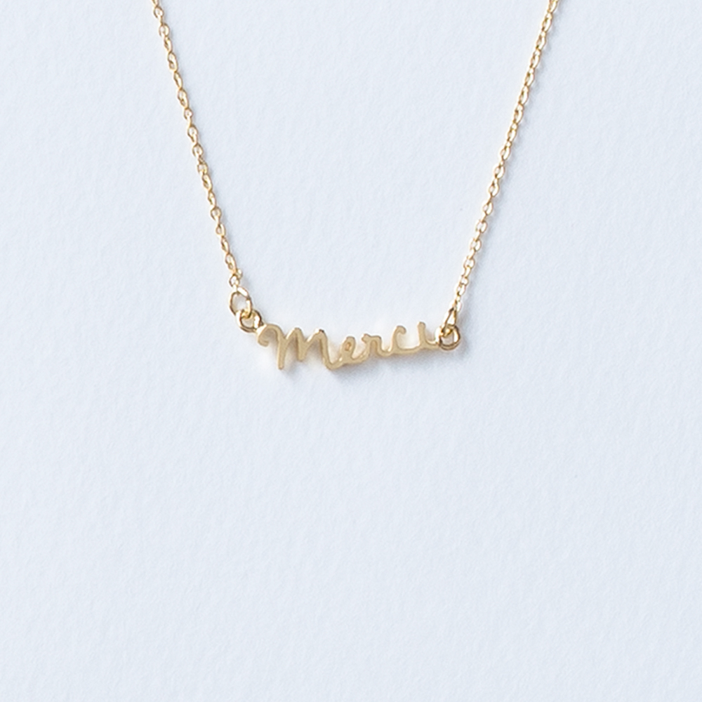 Merci ネックレス メッセージアクセサリー5108 コトバ のプレゼント ギフト通販 Tanp タンプ