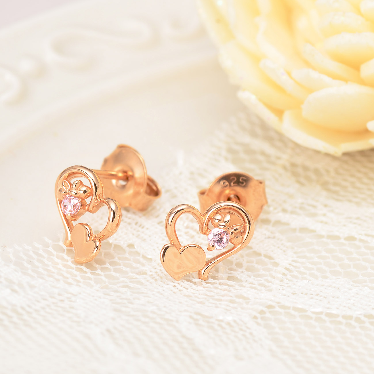 隠れミニーのシルバーハートピアス Vprdsw0017 Wisp Disney ウィスプ ディズニー Tanp タンプ