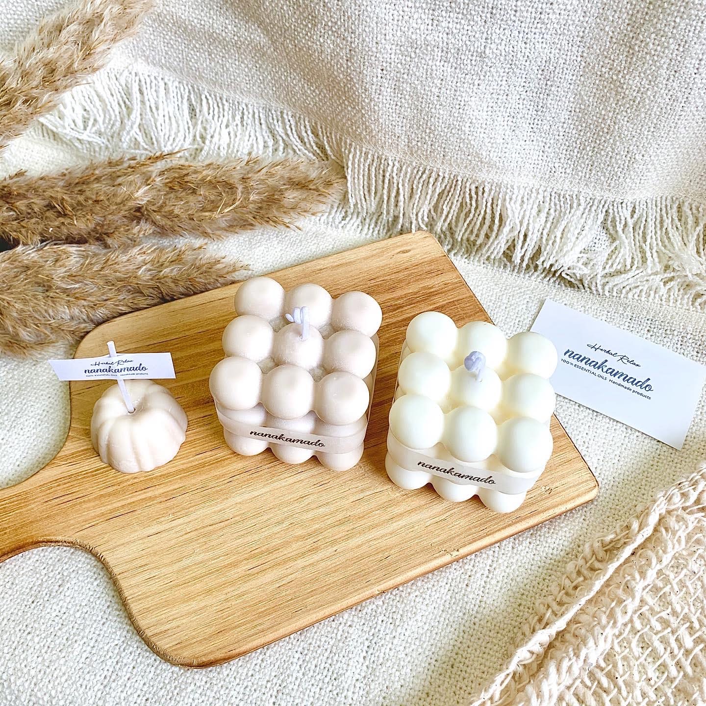 No.1057 アロマストーン✩.*˚ボンボンキャンドル風2点セット mini bonbon stone | ボンボンキャンドル風アロマストーン | FUGA